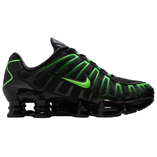 Nike Shox TL Series Low Топ Детские Лайфстайл Кроссовки Черный Зеленый Унисекс