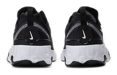 Nike React Element 55 противоскользящие амортизаторы низкие топ детские беговые кроссовки черный белый подростки