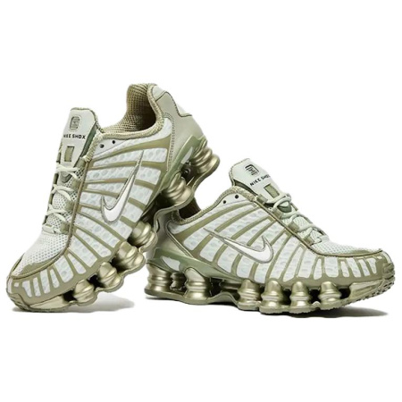 Nike Shox TL Series Противоскользящие Устойчивые к износу Низкие Повседневные Беговые Кроссовки Женские Зеленые