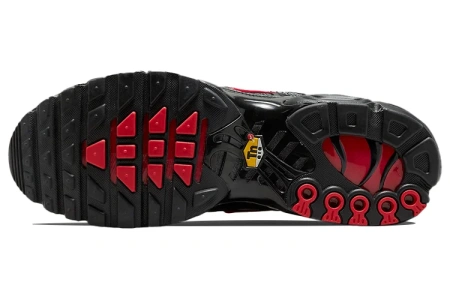 Nike Air Max Plus Спортивный Ретро Стиль Низкие Кроссовки для Бега Мужские Черные Красные