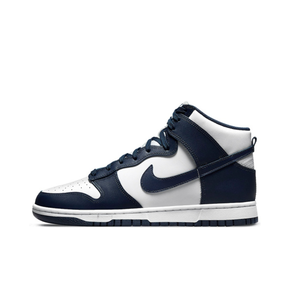 Nike Dunk High Ретро 'Полуночный синий' Высокие кроссовки для скейтбординга унисекс Полуночный синий