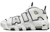 Nike Air More Uptempo Белый цвет вершины MID Топ Винтажные баскетбольные кроссовки Женские Белый Черный