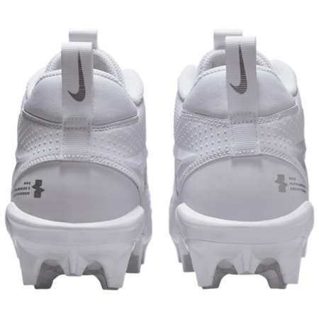 Nike Alpha Menace 4 Противоскользящие Устойчивые к износу Футбольные бутсы Унисекс Белые