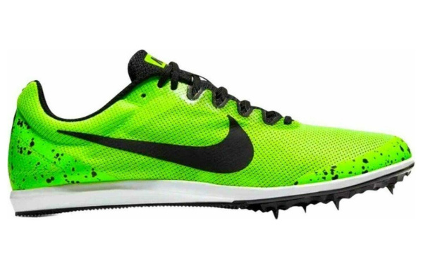 Nike Zoom Rival D 10 Удобные с амортизацией износостойкие низкие беговые кроссовки унисекс черные и зеленые