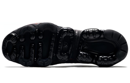 Nike VaporMax Flyknit Low Повседневные беговые кроссовки для женщин черные и красные
