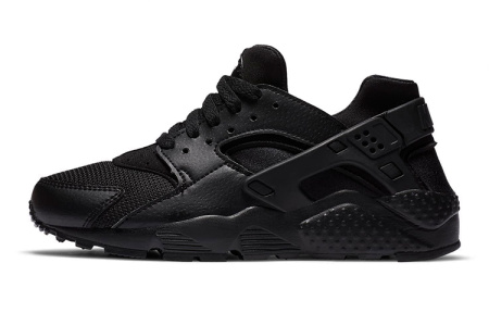 Nike Huarache Run Черный воин Амортизация Противоскользящий Дышащий Покрытие Легкий Отскок Низкий Топ Повседневный