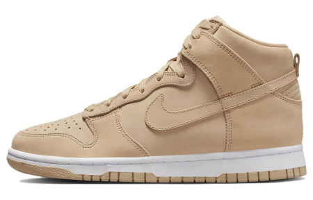 Nike Dunk High 'Vachetta Brown' Кожа Противоскользящая Устойчивая к истиранию Высокий Верх Повседневная Скейтборд Обувь