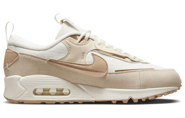 Nike Air Max 90 Low Топ Повседневная Обувь Женская Экрю