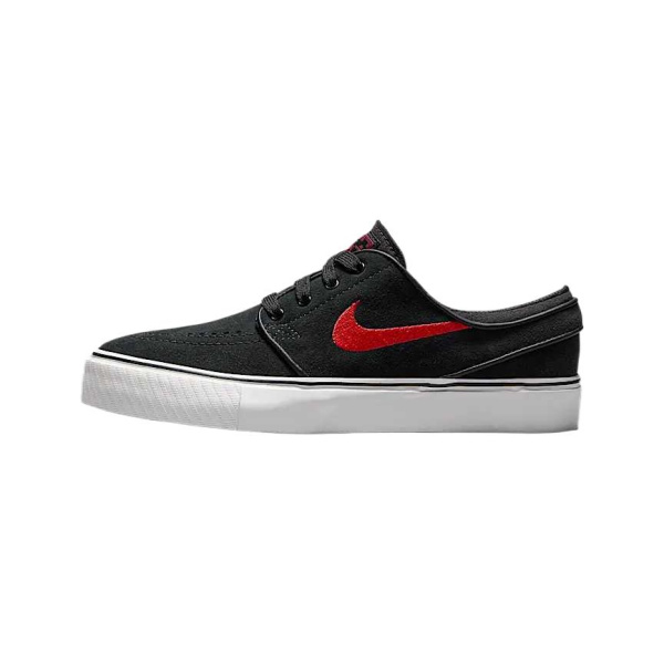 Nike SB Stefan Janoski Кожа Устойчивая к истиранию Низкие Кеды для Скейтбординга Детские Черные Красные