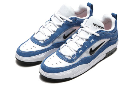 Nike Air Max Ishod Модные низкие кроссовки для скейтбординга унисекс синие белые черные