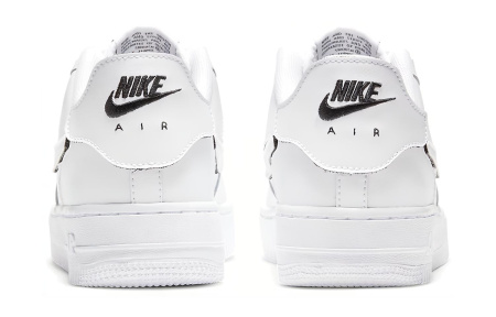 Nike Air Force 1 1 'Cosmic Clay' Синтетическая кожа Низкие кеды для детей для скейтбординга Чисто белый