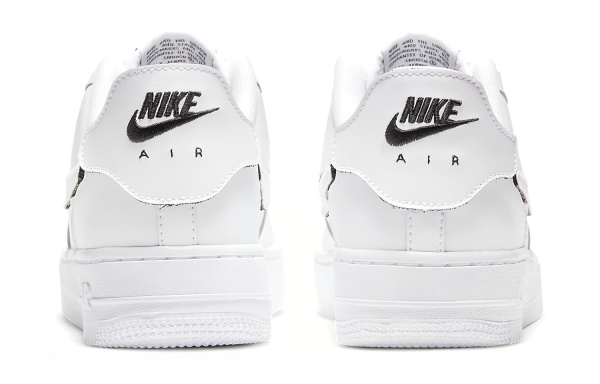 Nike Air Force 1 1 'Cosmic Clay' Синтетическая кожа Низкие кеды для детей для скейтбординга Чисто белый