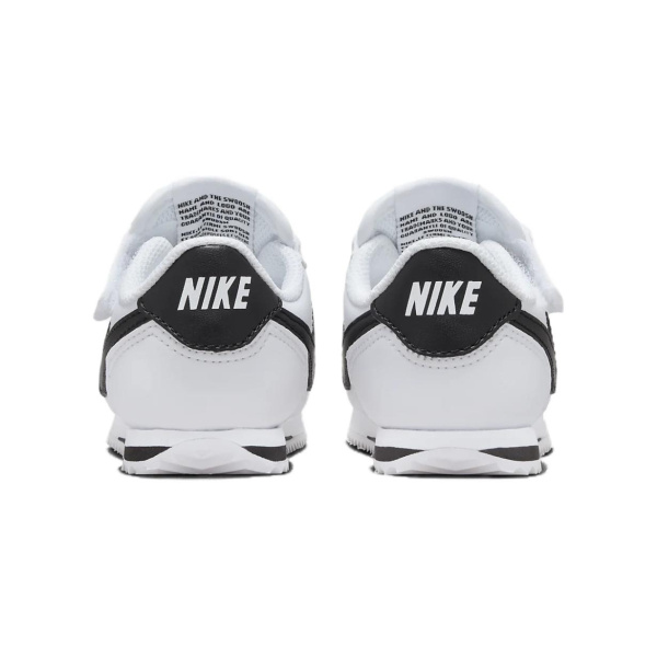 Nike Cortez EasyOn Удобная и Легкая Устойчивая к Износу Низкая Обувь для Малышей Белая Черная для Младенцев и Малышей