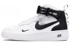 Nike Air Force 1 MID Топ Детские Скейтбординги Черный Белый Унисекс