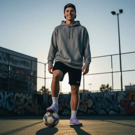 Nike Gato Противоскользящие Устойчивые к Износу Футбольные бутсы Мужские Фиолетовые