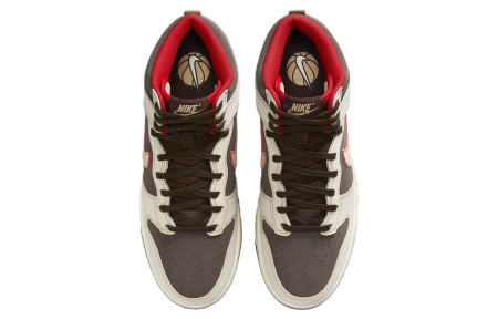 Nike Dunk High Топ Скейтборд Кроссовки Мужские Бежево-Коричневые