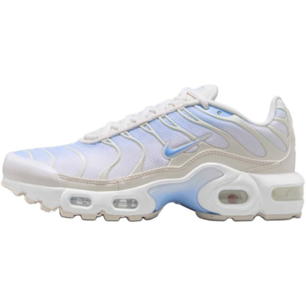 Nike Air Max Plus Ткань Удобные Детские Беговые Кроссовки Soul Синий Белый Призрачный Серый Белый Детские