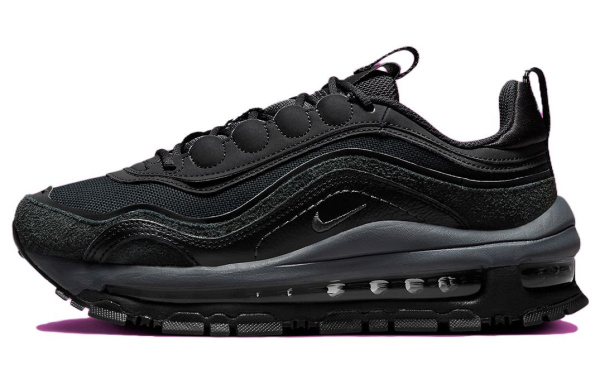 Nike Air Max 97 Futura Устойчивая к истиранию Низкая Повседневная Обувь Женская Черная
