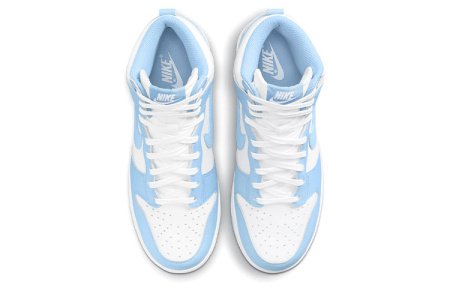 Nike Dunk High 'Алюминия' Классические Высокие Кроссовки для Скейтбординга Женские Небесно-голубой
