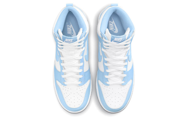 Nike Dunk High 'Алюминия' Классические Высокие Кроссовки для Скейтбординга Женские Небесно-голубой