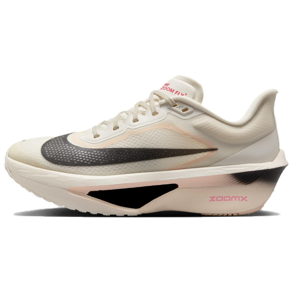 Nike Zoom Fly 6 Ткань Противоскользящая Устойчивая к истиранию Низкий Топ Беговые кроссовки Женские Бежево-черные