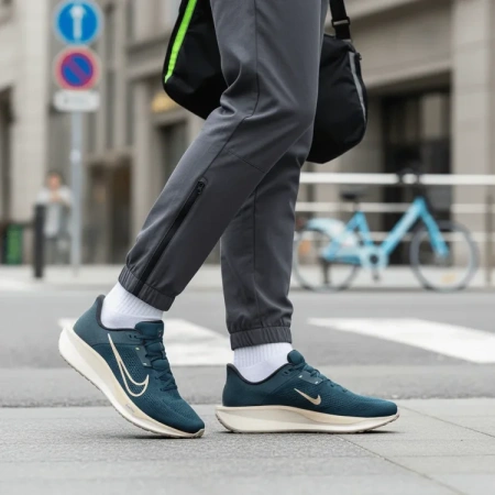 Nike Quest 6 Устойчивый к истиранию Дышащий Легкий Низкий Топ Повседневный Тренировочный Городской Коммутирующий Беговый Спортивный Мужской Синий