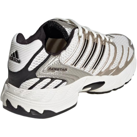 Adidas Adistar Control 3 Отскок Дышащий Поддержка Низкий Верх Детская Беговая Обувь Белый Серебряный Унисекс