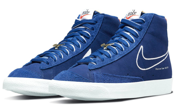 Nike Blazer 77 'First Use' MID Топ Скейтборд Кроссовки Мужские Королевский Синий