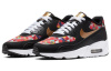 Nike Air Max 90 Кожа Амортизация Поддержка Низкий Верх Детская Беговая Обувь Узор Пэчворк