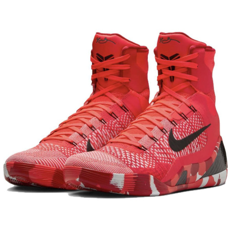 Nike Kobe 9 Elite Protro Рождество Удобные Круглые Пальцы Устойчивые к Износу Дышащие Высокие Баскетбольные Кроссовки