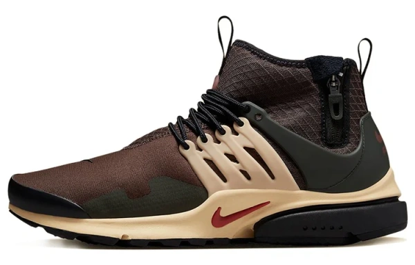 Nike Air Presto MID Utility MID Топ Повседневная обувь Мужская Темно-коричневая