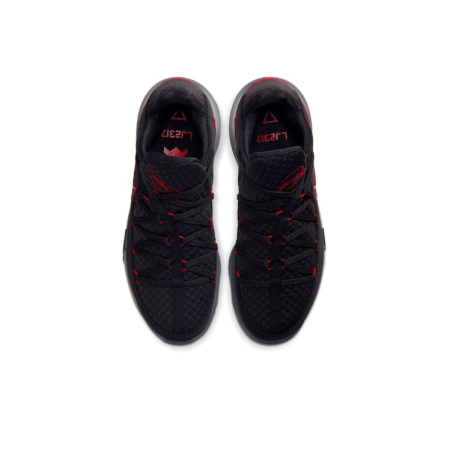 Nike Lebron 17 Low EP Low Топ Баскетбольные кроссовки для игры Мужской Черный Красный Азиатская версия