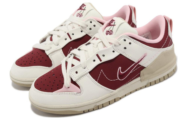 Nike Dunk Disrupt 2 'VALENTINE' День Святого Валентина Удобные Низкие Кроссовки для Скейтбординга Женские Красные Белые