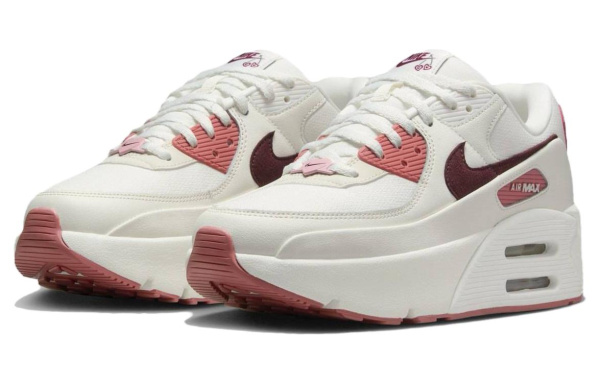 Nike Air Max 90 Low Топ Повседневная обувь Женская Белый Розовый
