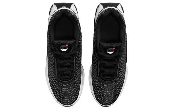 Nike Air Max DN Синтетическая кожа Амортизация Износостойкие Низкие Кеды для Детей Лайфстайл Черный Белый