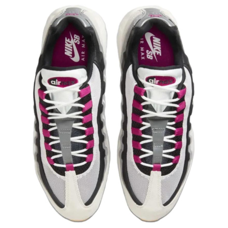 Nike SB X Nike Air Max 95 Устойчивая к истиранию Низкая Повседневная Обувь Мужская Светло-Серый