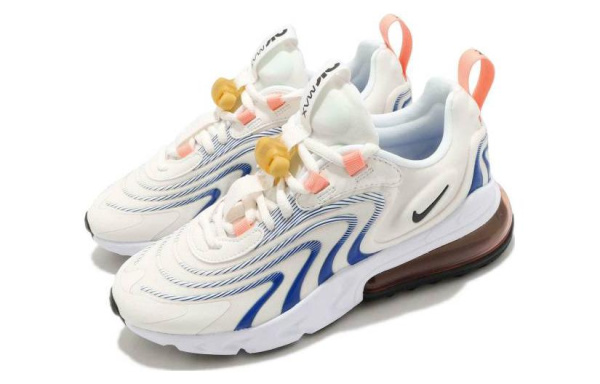 Nike Air Max 270 Low Топ Повседневные Беговые Кроссовки Женские Белый Синий Розовый