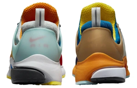 Nike Air Presto 'What The' Сетка Удобная Устойчивая к истиранию Низкая Повседневная Обувь Унисекс Красная Синяя Серый