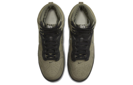 SoulGoods X Nike Dunk High '90s' Высокие Кроссовки для скейтбординга Унисекс Оливково-зеленый Soul Тигр Коллаборация