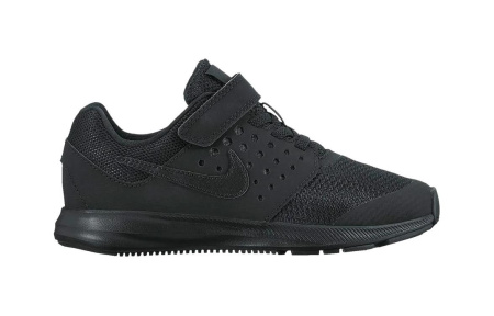 Nike Downshifter 7 противоскользящие устойчивые к истиранию низкий топ детские беговые кроссовки черный