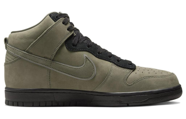 SoulGoods X Nike Dunk High '90s' Высокие Кроссовки для скейтбординга Унисекс Оливково-зеленый Soul Тигр Коллаборация