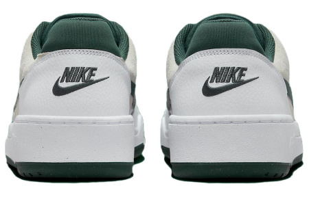 Nike Full Force Low Топ Скейтборд Кроссовки Мужские Белые Зеленые Бежевые Замша