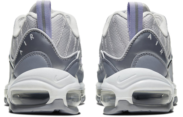Nike Air Max 98 Легкий Низкий Топ Амортизирующие Беговые Кроссовки Женские Металлический Серебристый