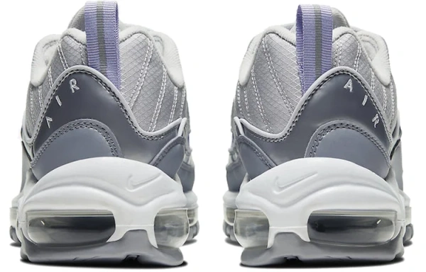 Nike Air Max 98 Легкий Низкий Топ Амортизирующие Беговые Кроссовки Женские Металлический Серебристый