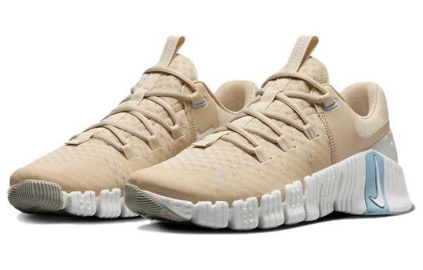 Nike Free Metcon 5 противоскользящие устойчивые к истиранию низкие кроссовки для тренировок женские бежевые