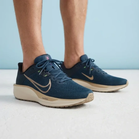 Nike Quest 6 Устойчивый к истиранию Дышащий Легкий Низкий Топ Повседневный Тренировочный Городской Коммутирующий Беговый Спортивный Мужской Синий