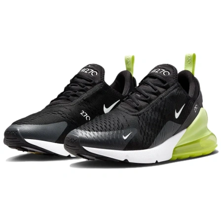 Nike Air Max 270 Комфортная Низкая Повседневная Обувь Мужская Черно-Белая