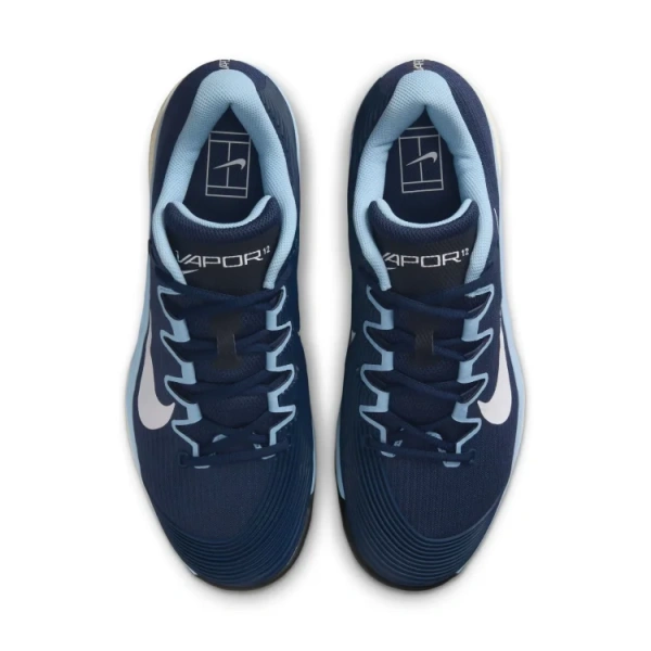 Nike Vapor 12 Low Топ Теннисные Кроссовки Мужские Синие Белые