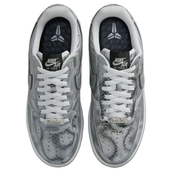 Nike X Коби Брайант Air Force 1 Кожа Низкие Кроссовки для скейтбординга Мужские Синие
