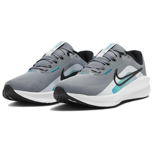 Nike DOWNSHIFTER 13 Устойчивые к истиранию Низкие Повседневные Беговые Кроссовки Мужские Серый Белый Зеленый